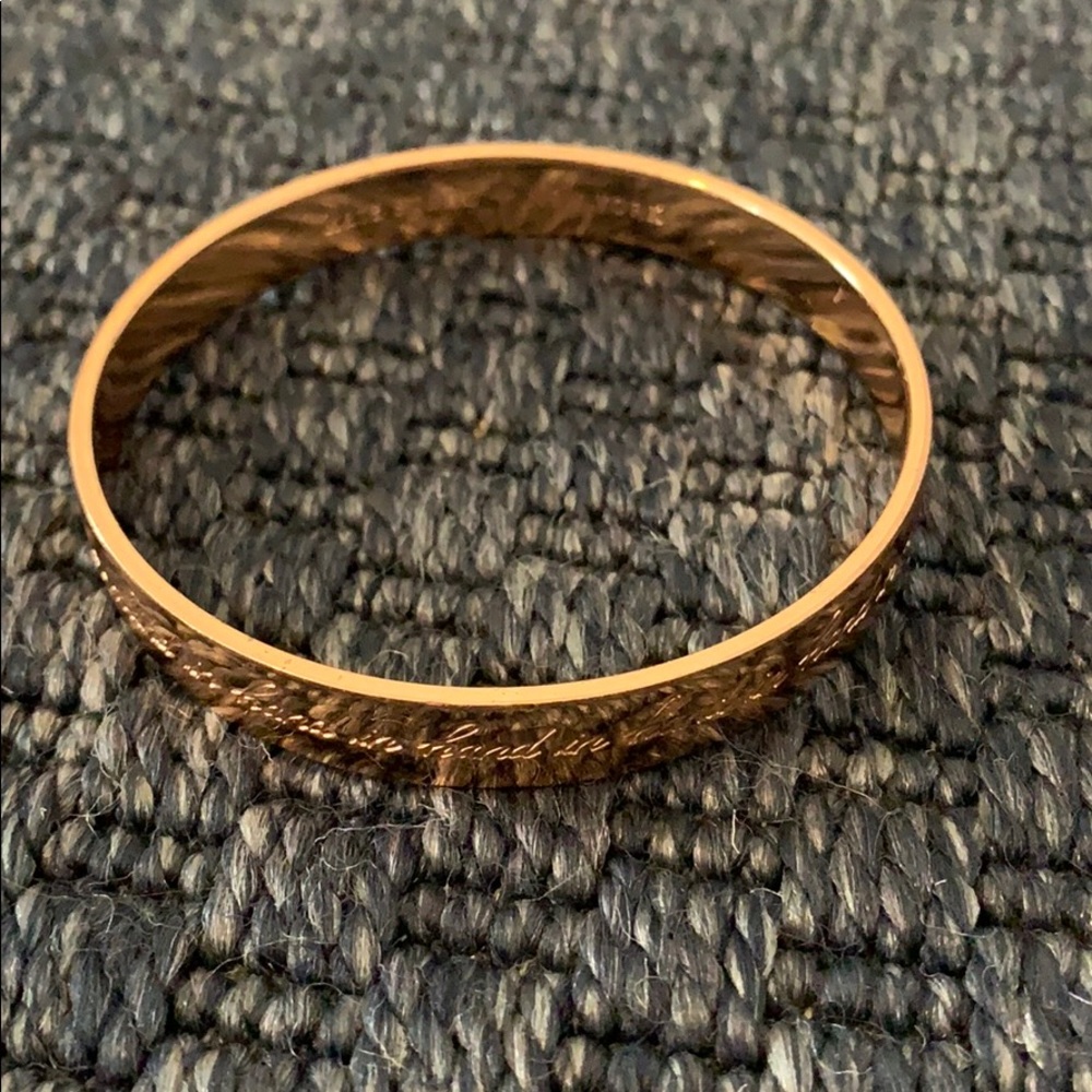 Kate Spade rose gold bangle bracelet